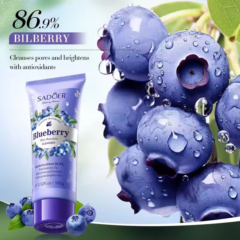 Sadoer Acid Whitening Brightens Skin Face Wash Organic Skincare Deep Clean Facial Cleanser