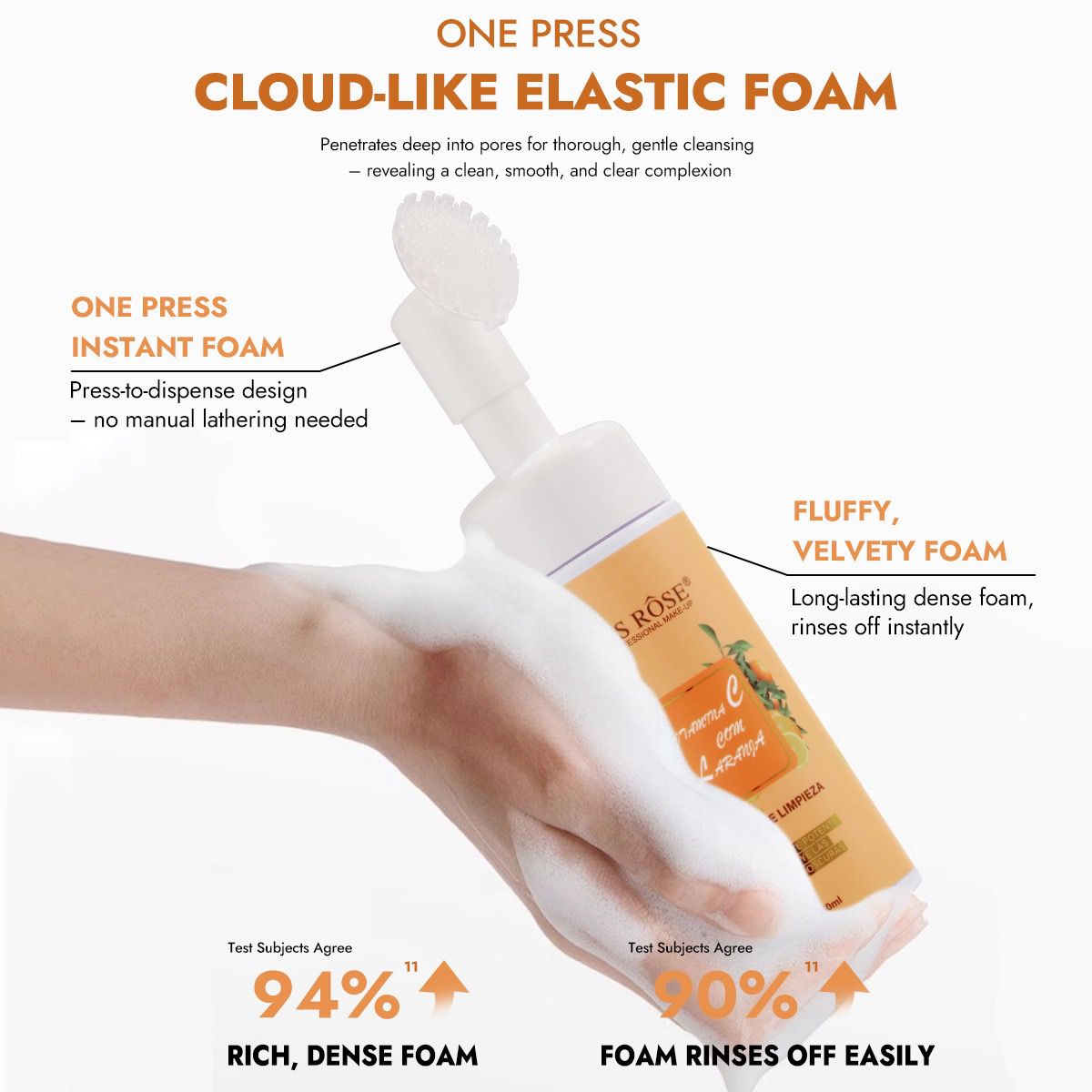 Miss Rose Creamy Facial Foam Cleanser