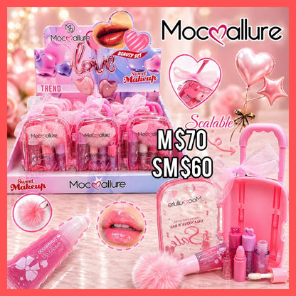 Mocallure New Sweet Make Up Fashion Long Lasting Waterproof Lip Gloss 5 Pcs Set
