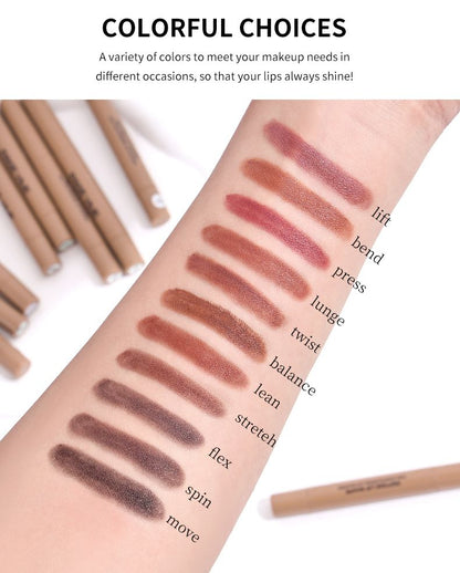 Pagevine Lip Liner And Lipstick Pencil 8pcs Set
