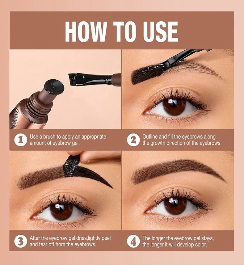 Pagevine Eyebrow Tint Peel 4Pc Set