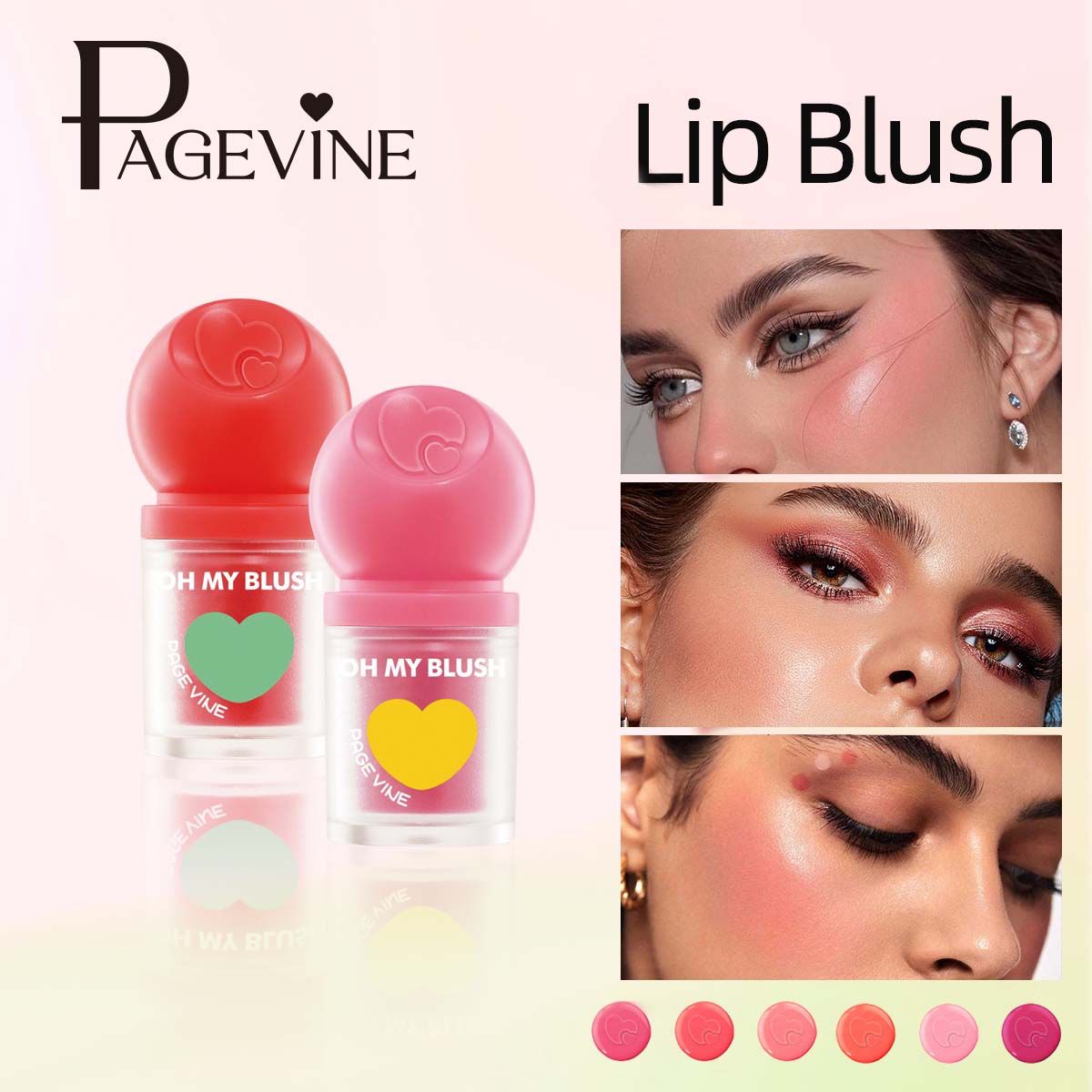 Pagevine Blush Liquid Sweet And Tidy Matte Blush 6Pcs Set