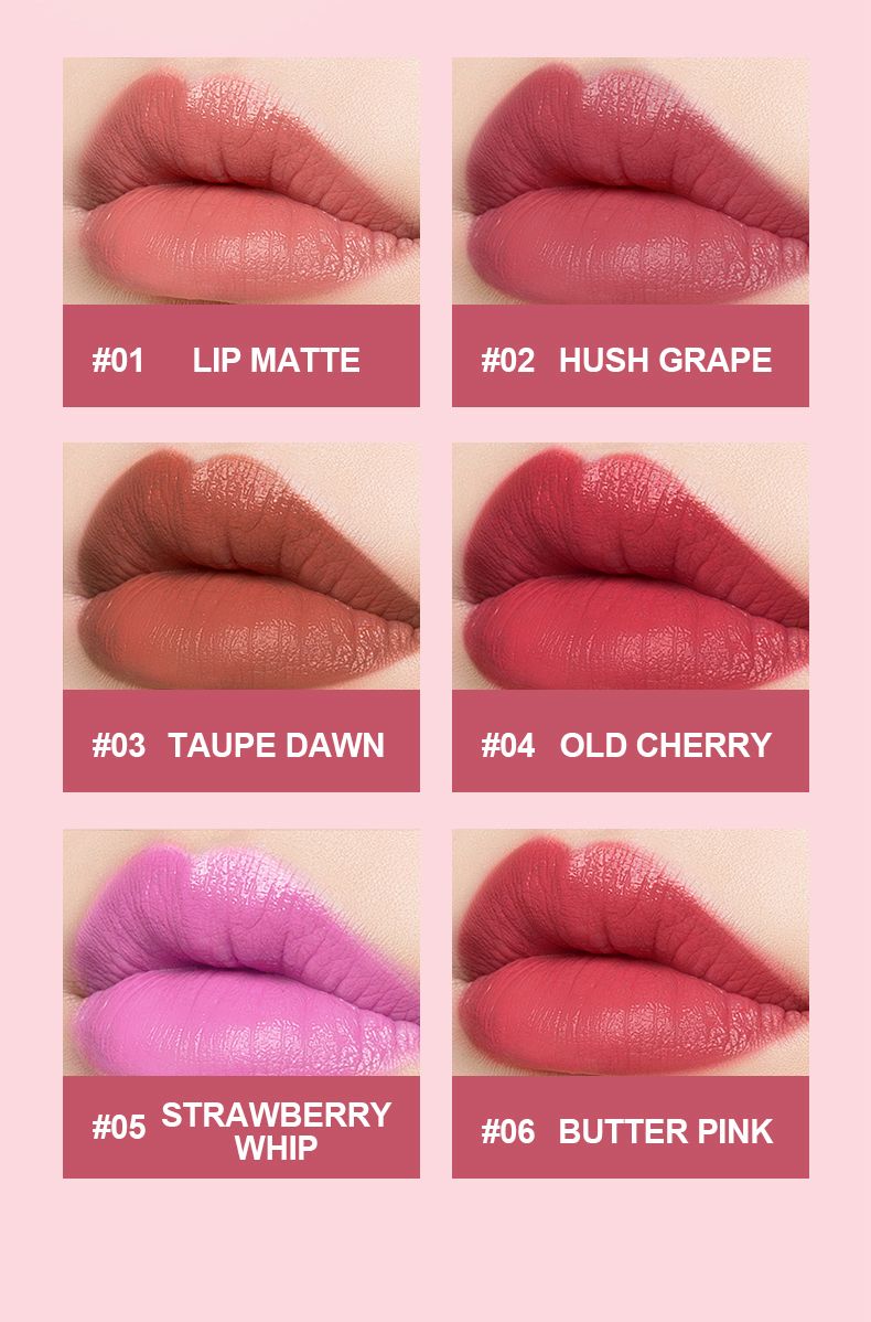 Pagevine Matte Lip Tint Gloss 6 Pcs Set