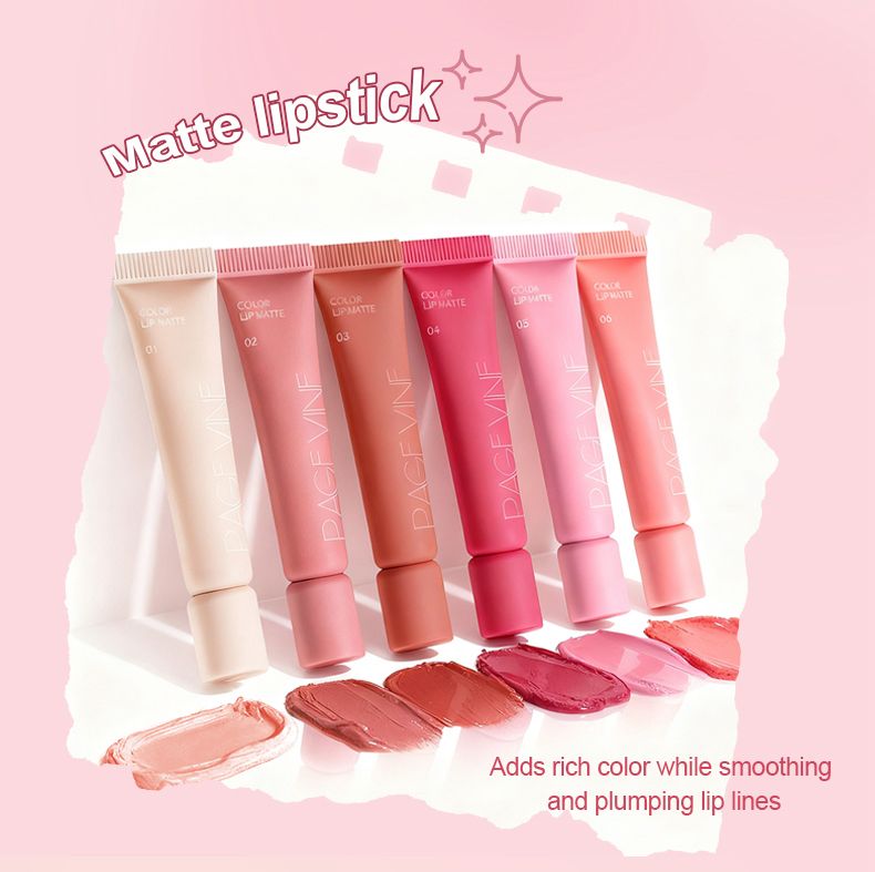 Pagevine Matte Lip Tint Gloss 6 Pcs Set