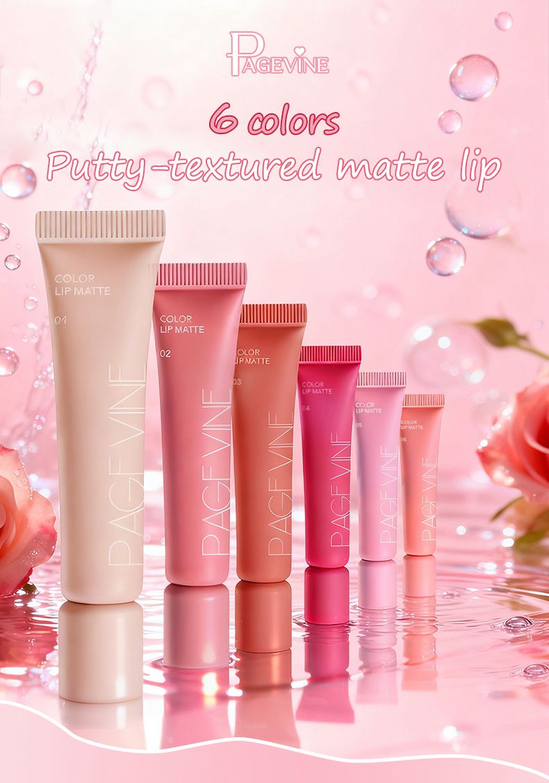 Pagevine Matte Lip Tint Gloss 6 Pcs Set