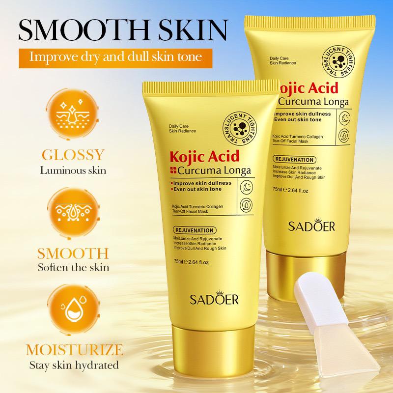 Sadoer Kojic Acid Turmeric Collagen Tear Off Facial Mask 75ml