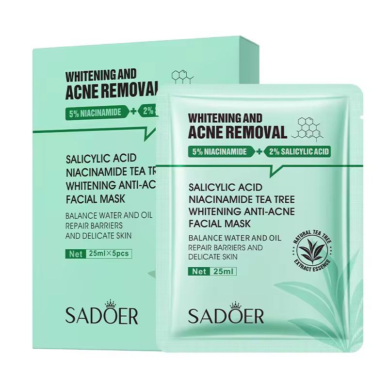Sadoer Niacinamide Tea Tree Facial Mask 5 Pack