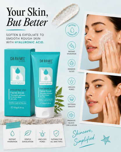Dr Rashel Hyaluronic Acid Facial Scrub For Smooth Skin