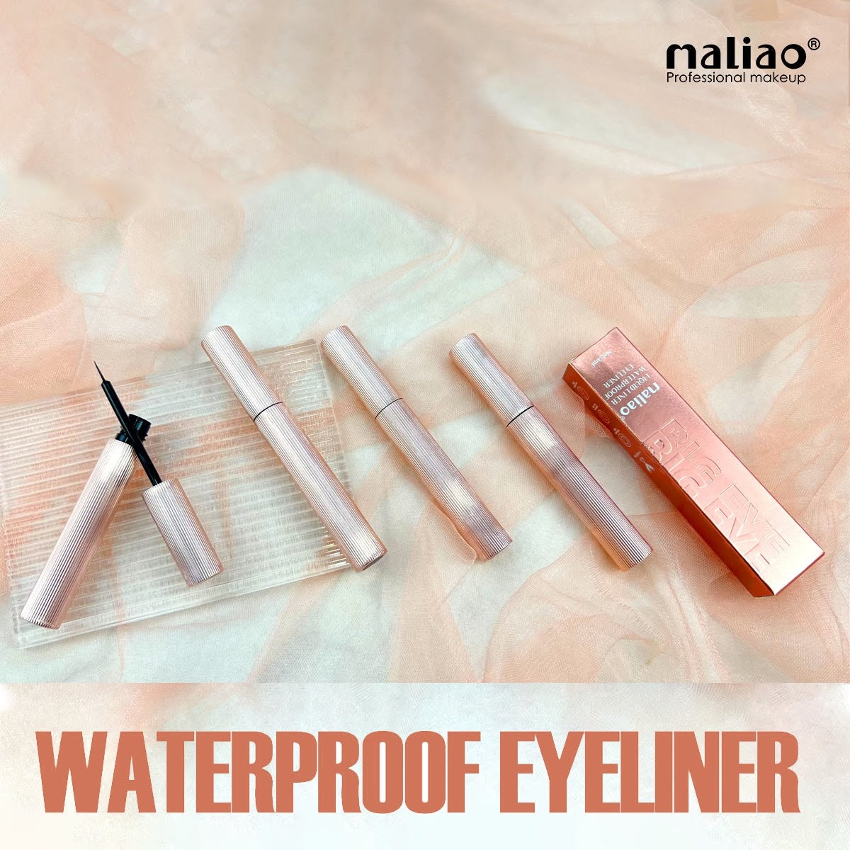Maliao Big Eye Waterproof Liquid Eyeliner Quick Dry Long Wear