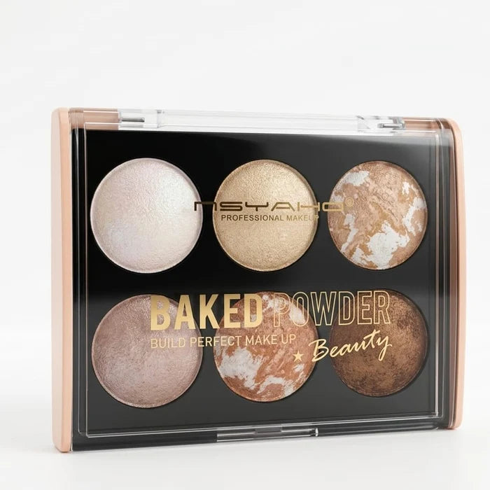 MSYAHO 6 Colors Baked Blush Highlighter ( 02 shade )
