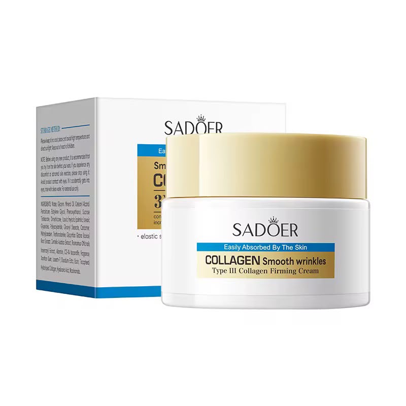 Sadoer Collagen Wrinkle Reducing Cream 60g  Softening Hydrating And Moisturizing Facial Cream
