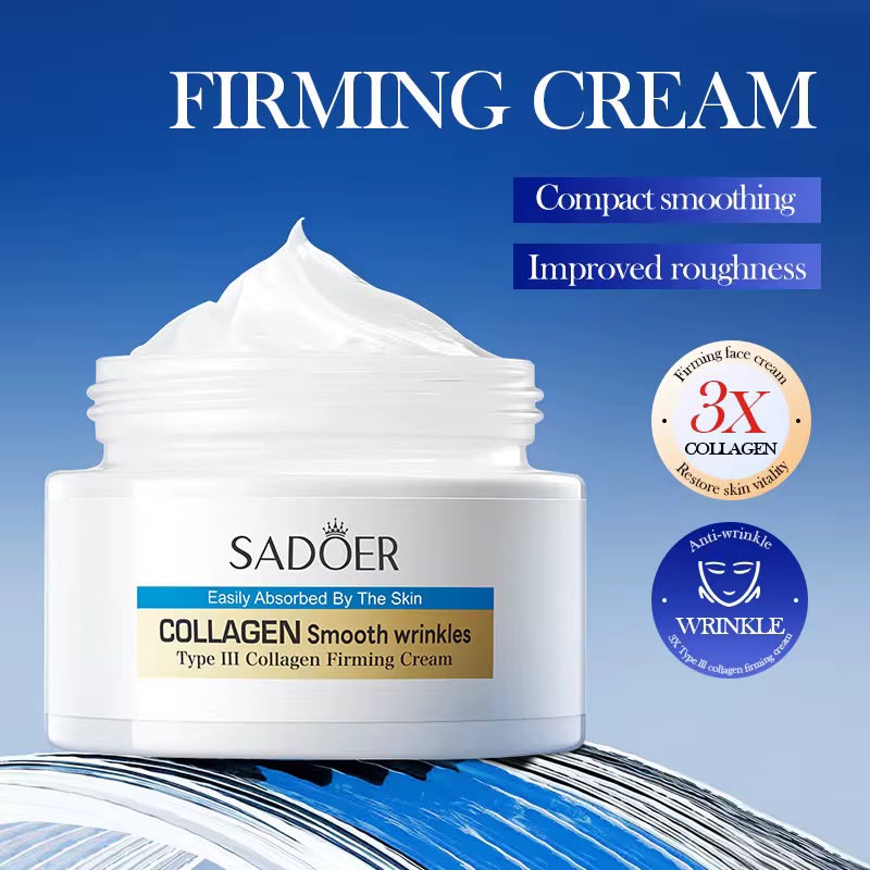 Sadoer Collagen Wrinkle Reducing Cream 60g  Softening Hydrating And Moisturizing Facial Cream