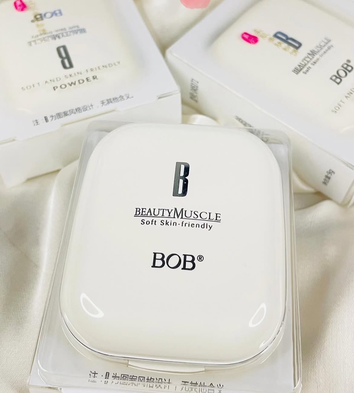 BOB Beauty Compact Powder Long Lasting Oil Control Makeup For Fair To Medium Skin Tone