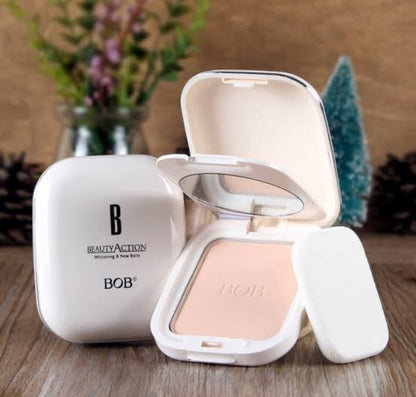 BOB Beauty Compact Powder Long Lasting Oil Control Makeup For Fair To Medium Skin Tone
