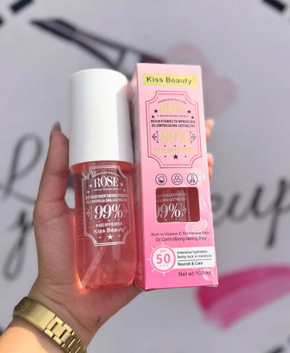Kiss Beauty Rose 99% Makeup Fix Spray SPF50++ 100ml