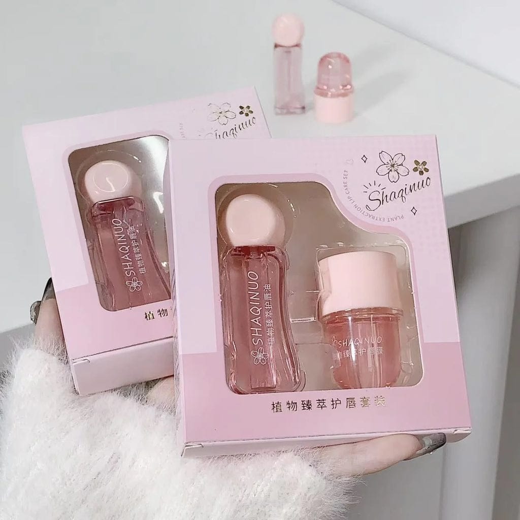 SHAQINUO 2 Pcs Lip Care Set