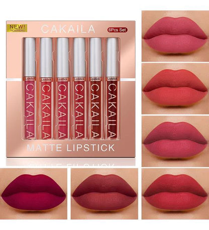 Cakaila Matte Lipstick Long Lasting 6 Pcs Set