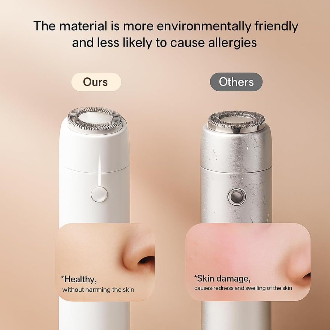 Rechargeable Flawless Hair Removal Machine Painless Facial For Face Chin Cheek Eyebrow Upper Lip Hair Removal Trimmer Shaver For Women