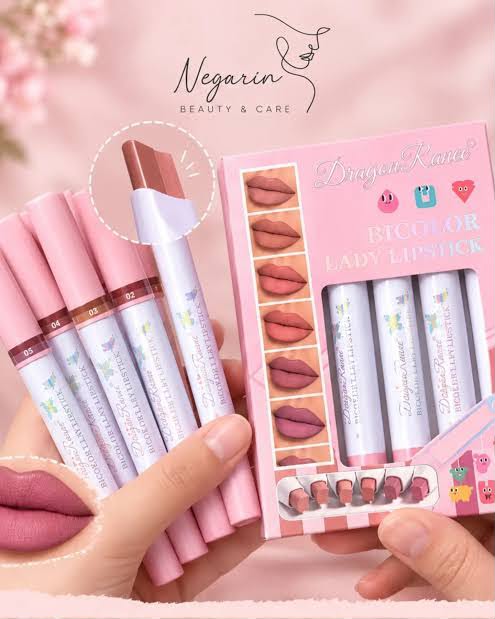 Dragon Ranee 6-Color Two-Tone Matte Lipstick Pen