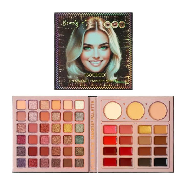 IGOODCO 55-Color Eyes & Face Makeup Palette IG-3103