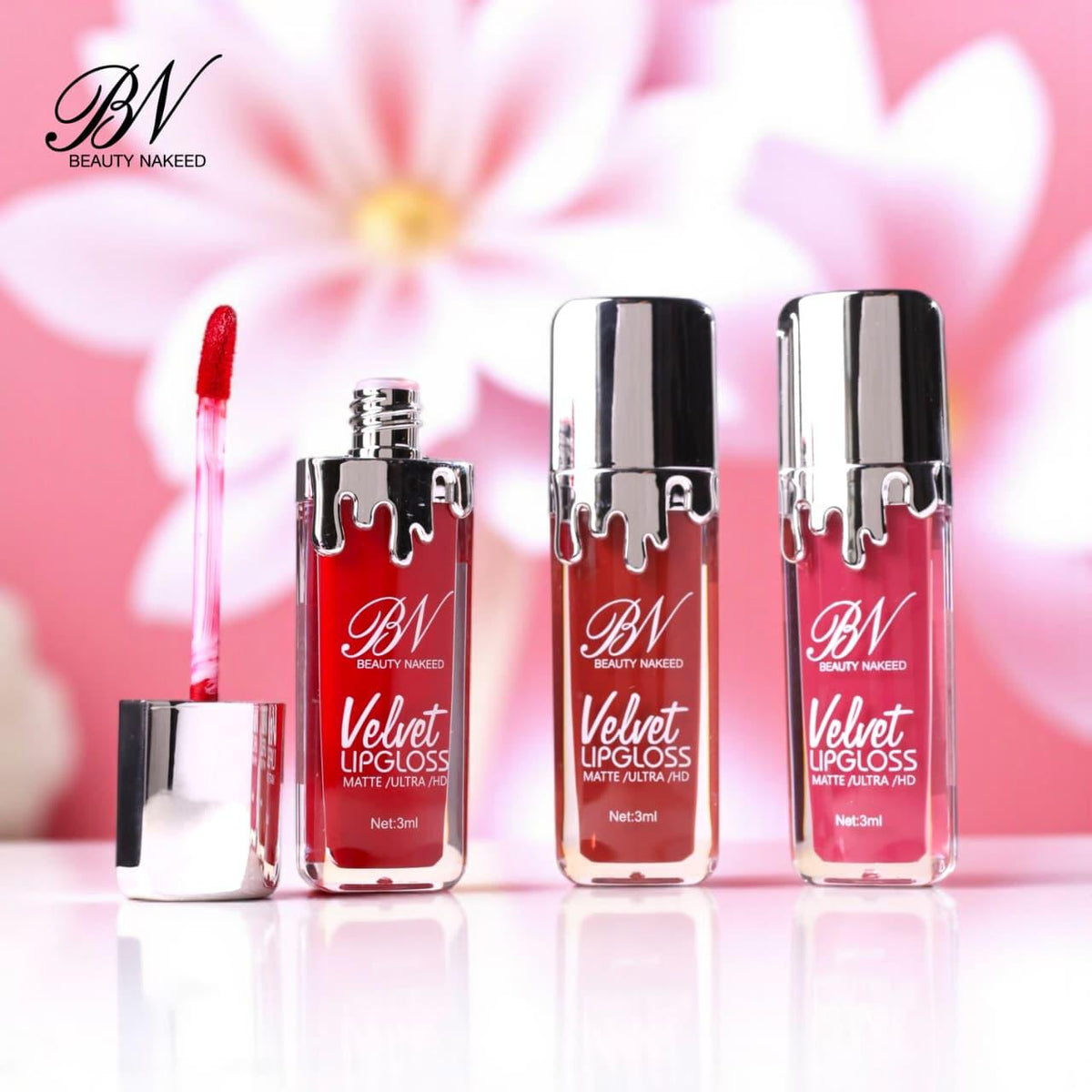Beauty Naked Velvet Matte Lip Gloss – Pack of 12
