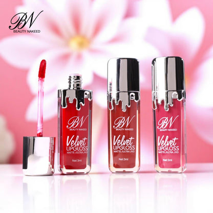 Beauty Naked Velvet Matte Lip Gloss – Pack of 12