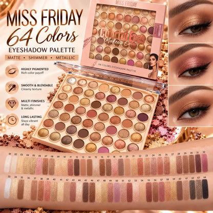 Miss Friday 64 Color Eyeshadow Palette