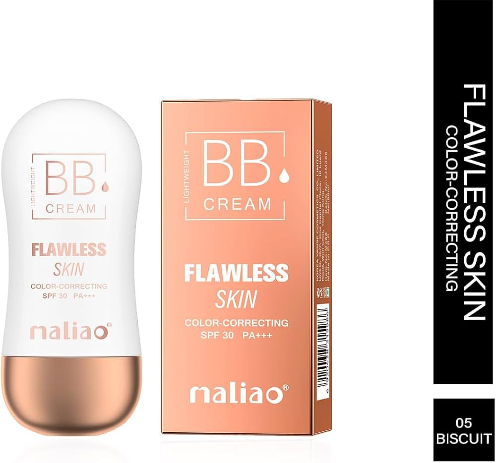 Maliao BB Cream Flawless Skin Color Correcting SPF 30 PA+++