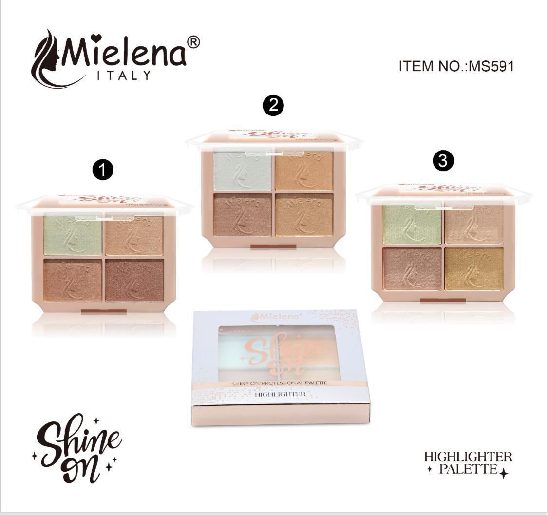 Mielena 4 Colors Highliter Palette