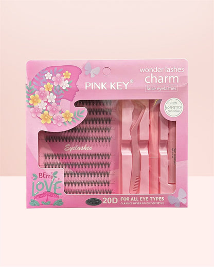 Pink Key Eyelash Extension