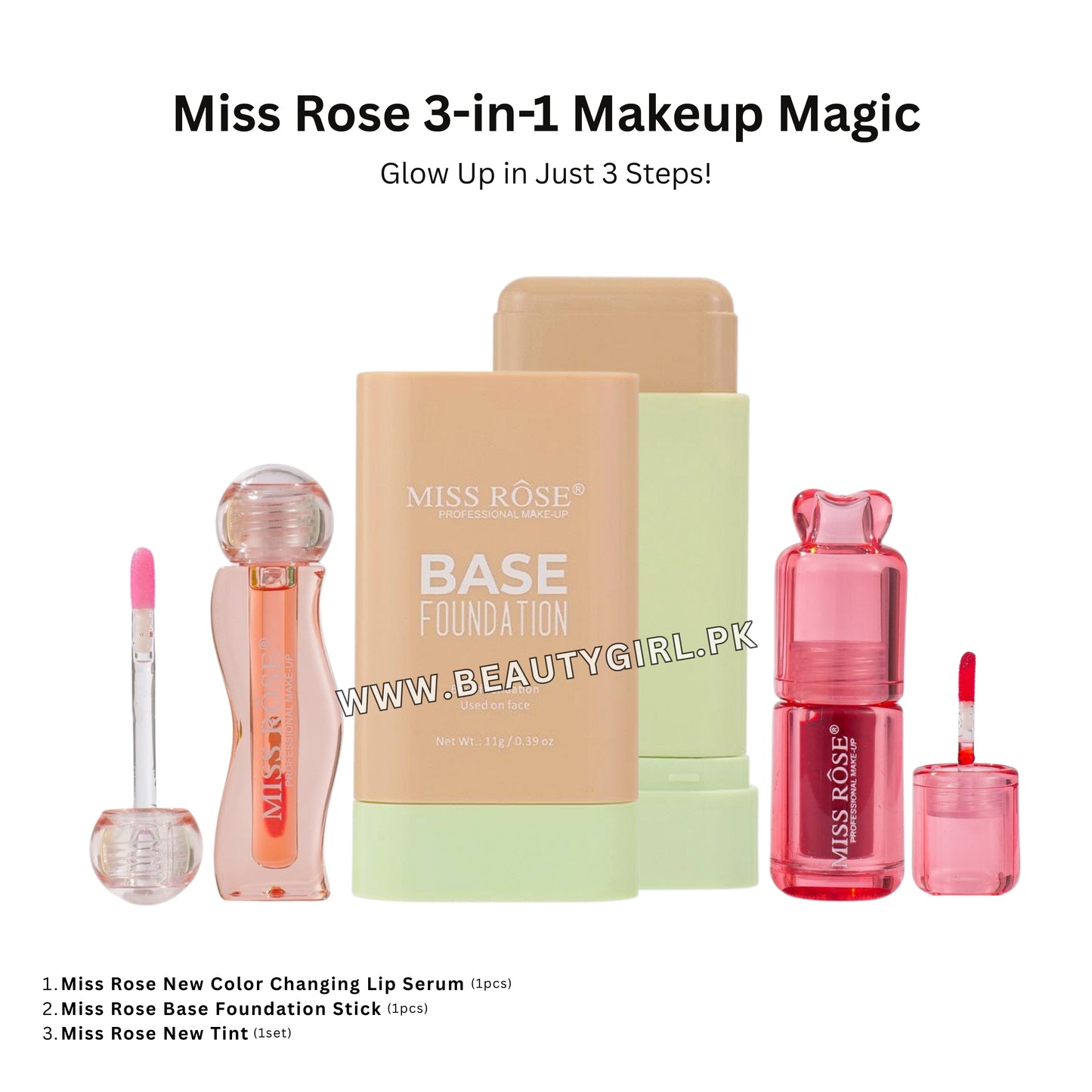 Miss Rose 3in1 Makeup Magic