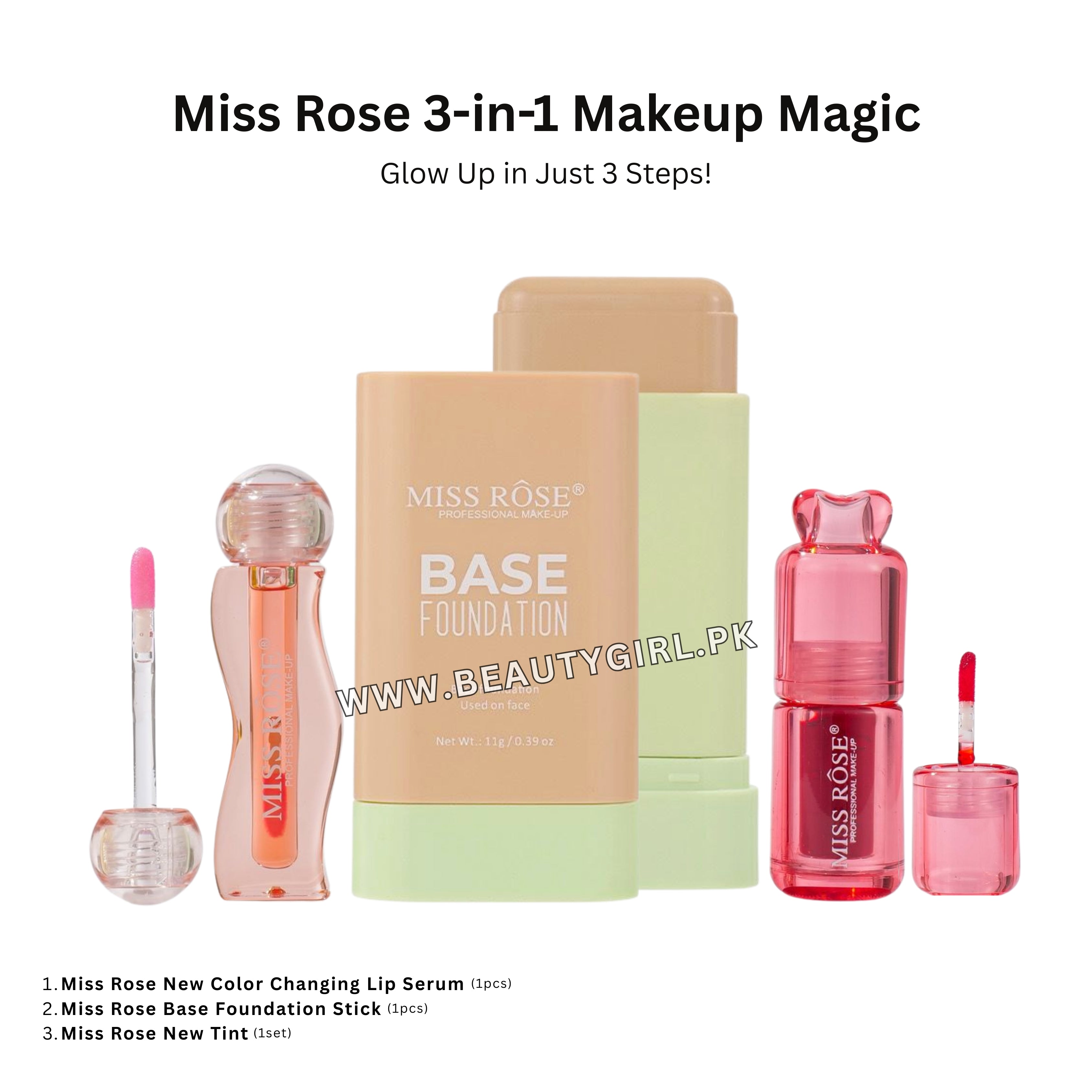 Miss Rose 3in1 Makeup Magic