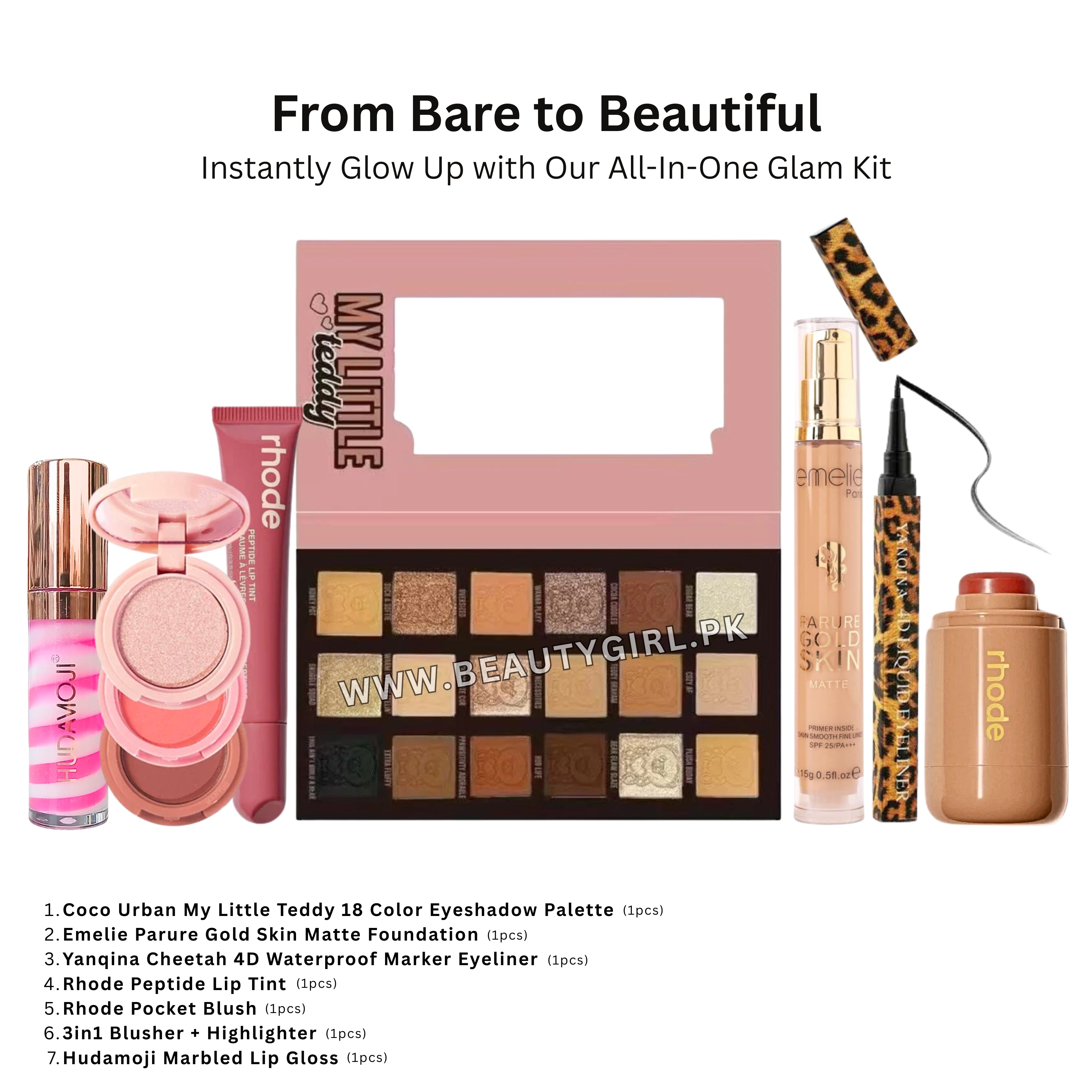 From Bare to Beautiful Instantly Glow Up with Our All-In-One Glam Kit