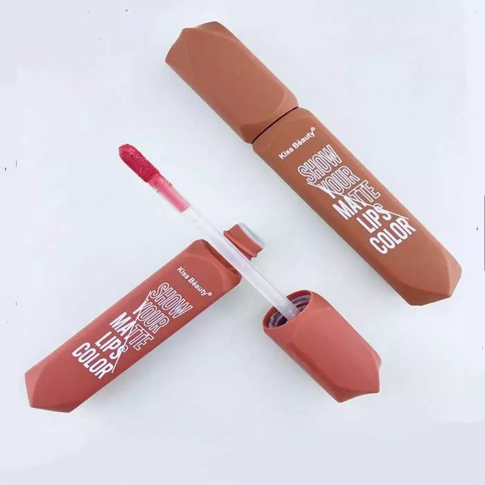 Kiss Beauty Show Your Matte Lip Color Lip Gloss 6Pcs Set