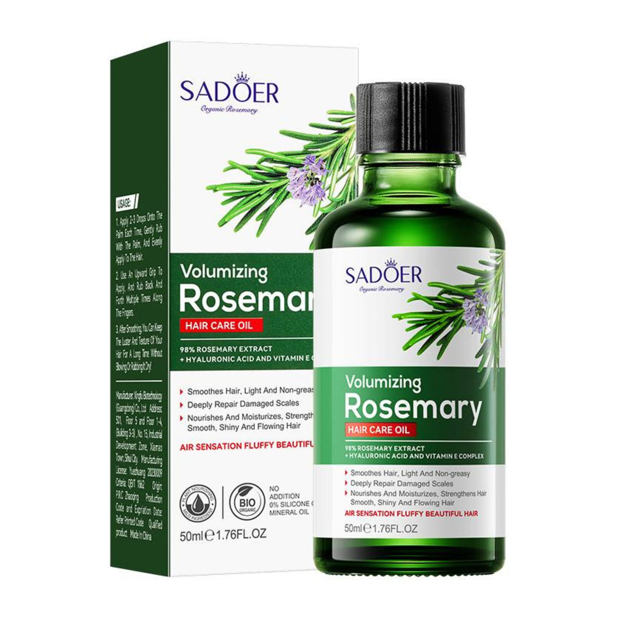 Sadoer Rosemary Volumizing Hair Care Oil 50ML