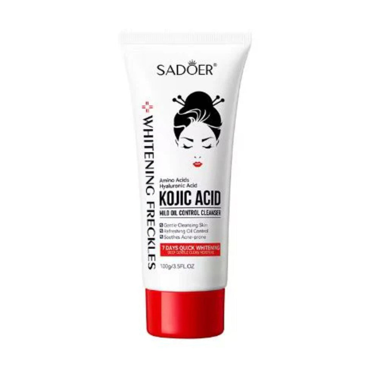 Sadoer Kojic Acid Face Skin Mild Cleansing Oil Control Moisturizer Cleanser