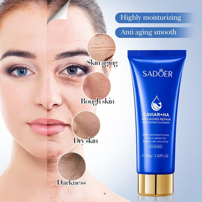 Sadoer Caviar + Hyaluronic Acid Cleanser - 100g