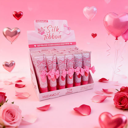 Hudamoji Silk Ribbon Jelly Lip Gloss 6Pcs Set