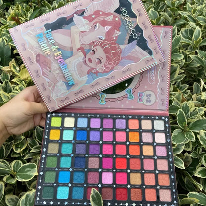 Igoodco Rose Eye Shadow 54 Colors Pearlescent Matte Glitter Eyeshadow Palette