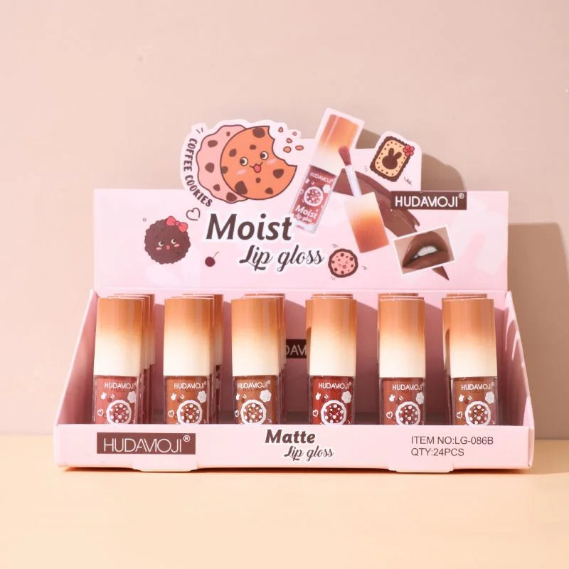 Hudamoji Coffee Cookies Moist Lip Gloss 6ps Set