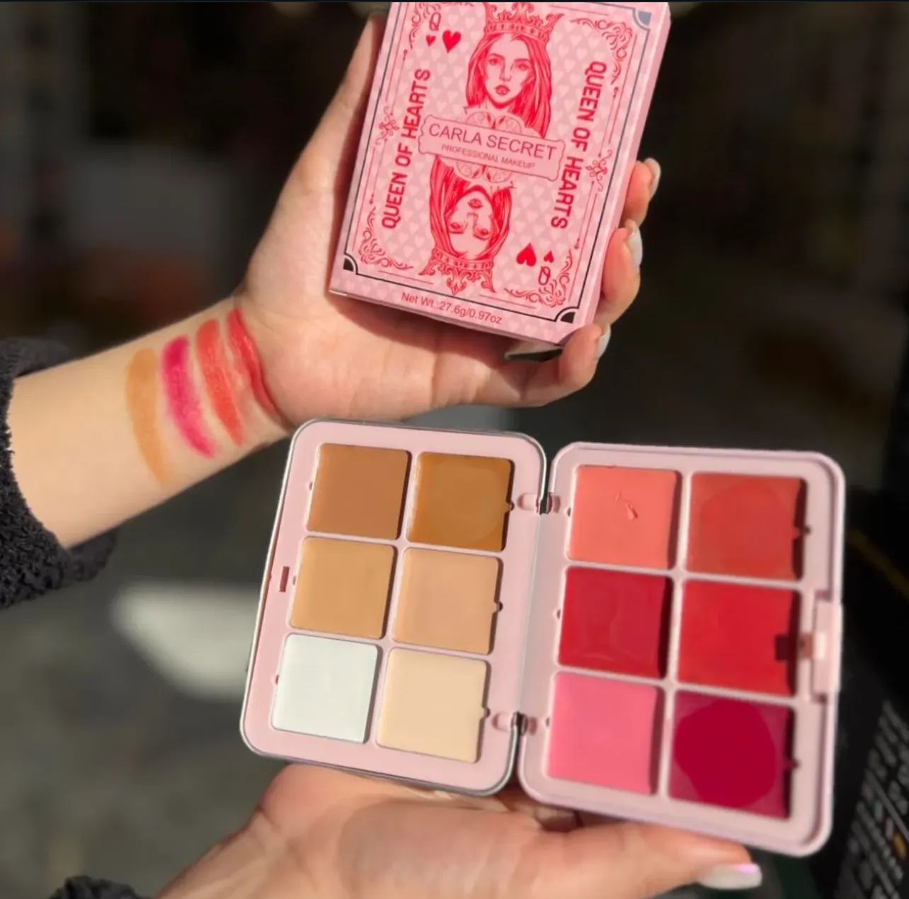 Queen Of Hear Carla Secret 12color Concealer Blush Multi-functional Makeup Palette