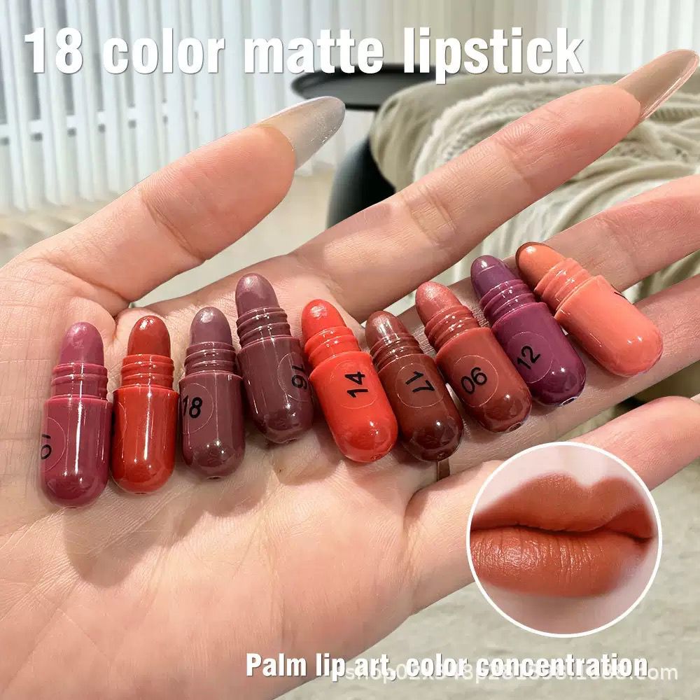 New 18pcs Mini Lipsticks Pouch