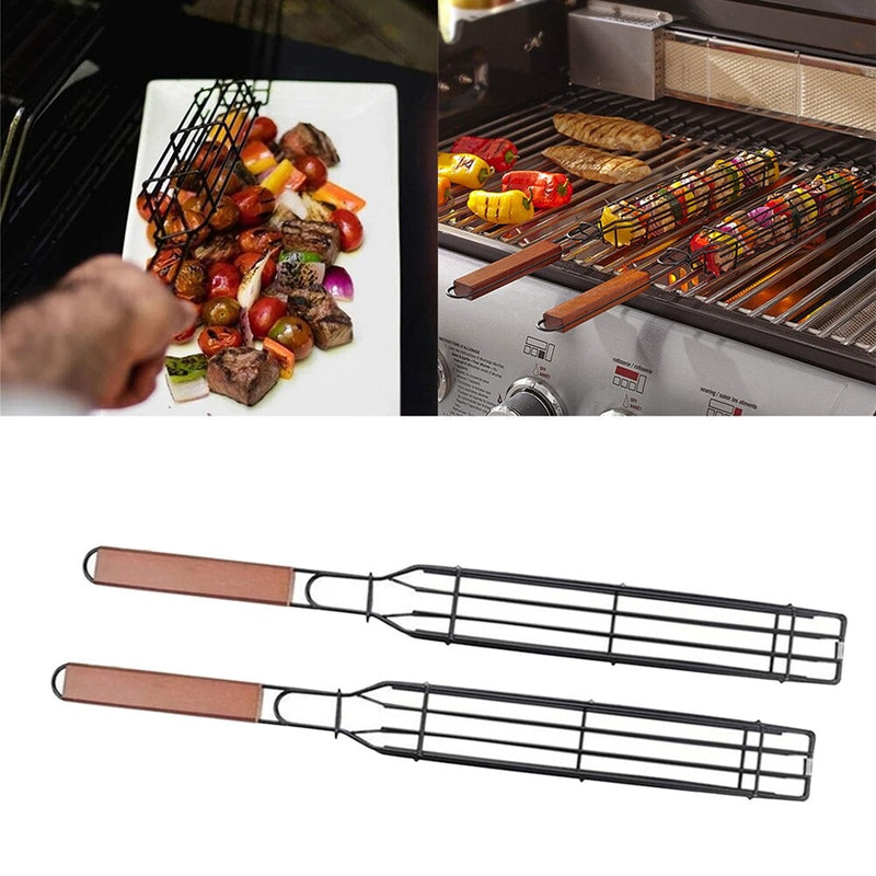 Portable BBQ Grill Basket Stick