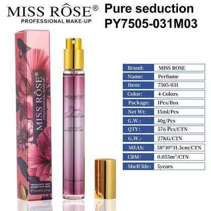 Miss Rose Pocket Body Mist Perfume Collection 15ml