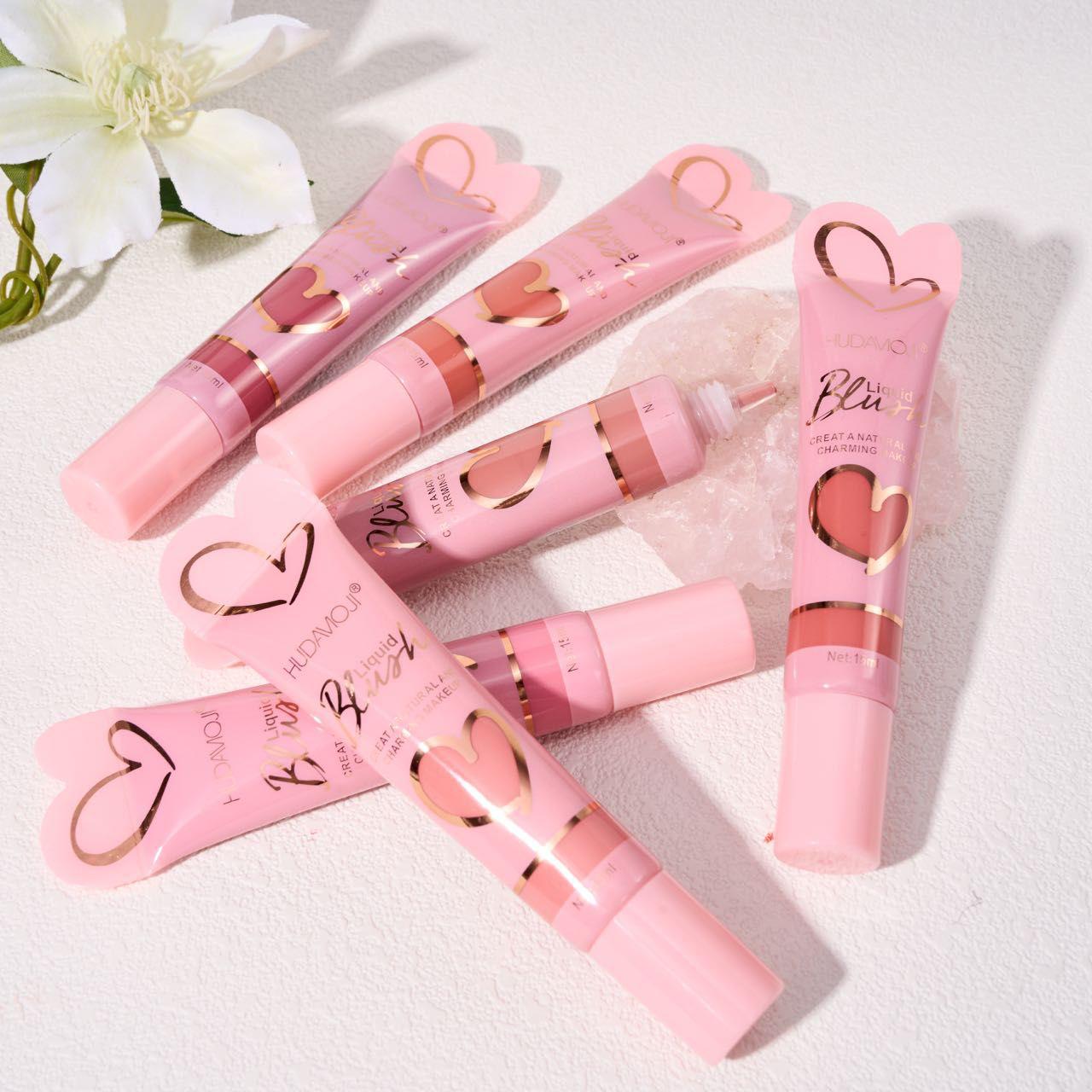 Hudamoji Create A Natural And Makeup Liquid Blush 6Pcs Set