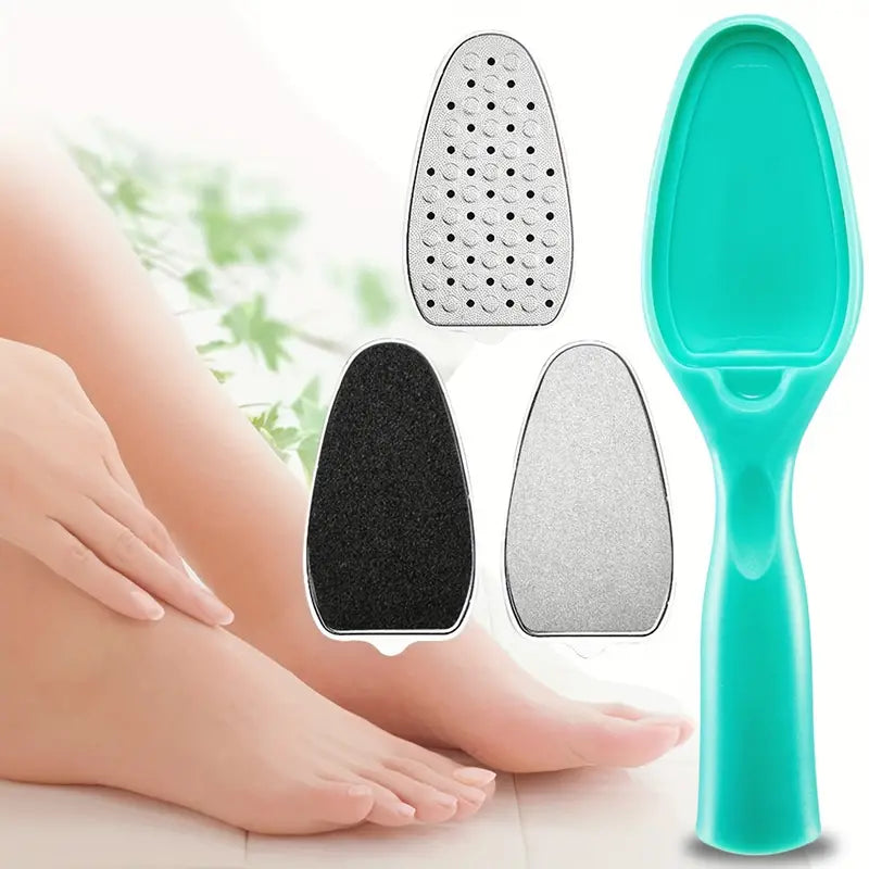 8in1 Stainless Steel Professional Pedicure Tool Set Foot Scrubber Callus Remover