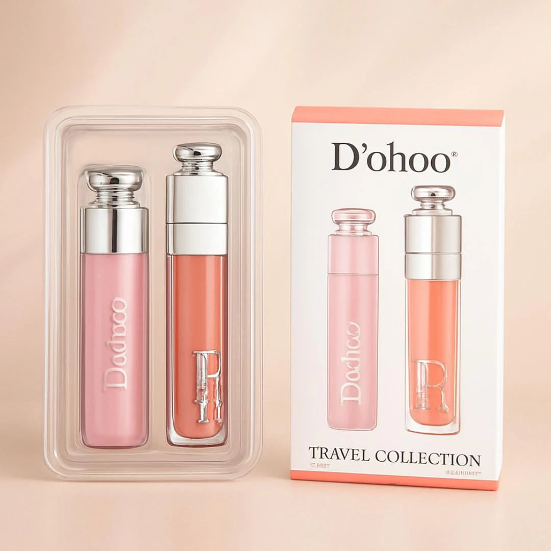 2in1 Lip Balm And Lip Gloss Travel Size Lip Set