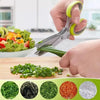 Stainless Steel Multifunction 5 Layers Vegetable & Fruit Cutting Scissors Kitchen Utensils