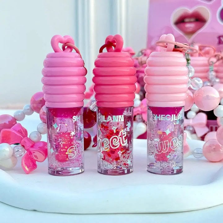 She Glan Crystal Shine Lip Gloss Pack of 3 – Ultra Glossy & Smooth Lip Finish