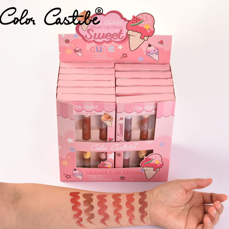 COLOR CASTLE Velvet Lip Gloss 6in1 Pack